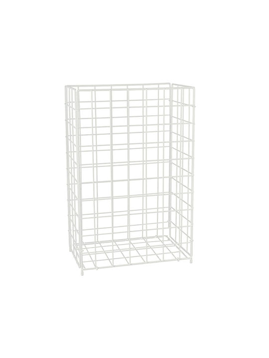 Relaxdays Coș De Gunoi 60 L Alb 62x40x25 Cm Relaxdays Coș De Gunoi 60 L Alb 62x40x25 Cm