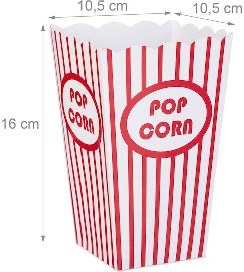 Relaxdays Popcorn-Box Für Party 60 Stück