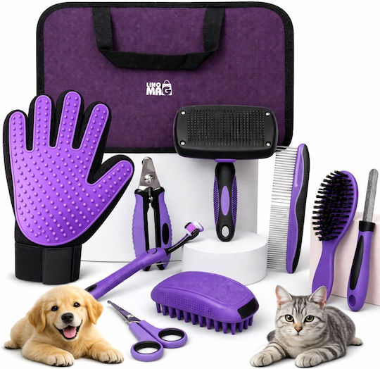 Linomag Hundebürste Handschuh Für Reinigung Des Hundes Lila