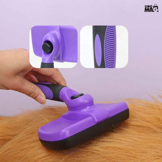 Linomag Hundebürste Handschuh Für Reinigung Des Hundes Lila