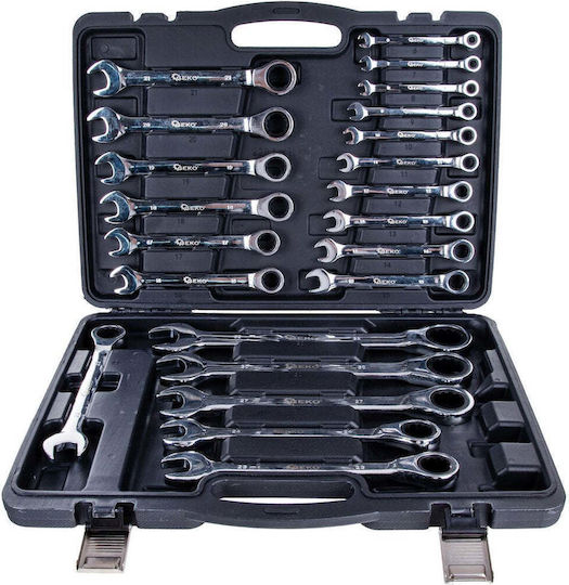 Set Chei Poligonale Germane Inel Cu Clichet 6-32mm 22 Bucăți Geko