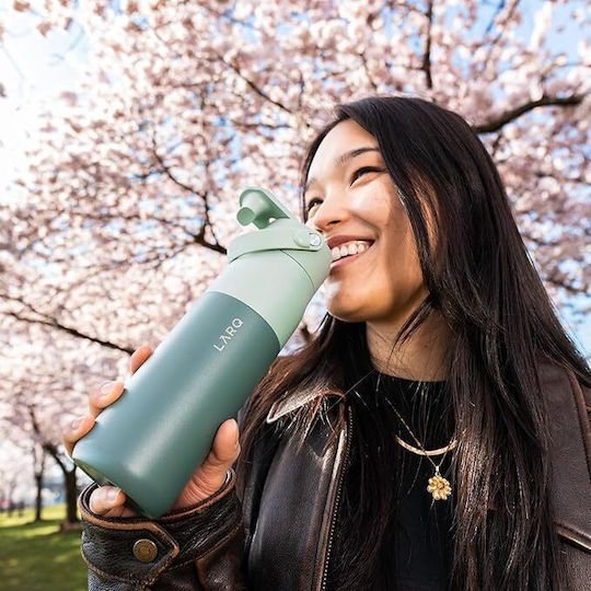 Thermos Bottle 1lt Swig Top Eucalyptus Green With Handle