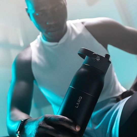 Thermos Bottle 1lt Swig Top Obsidian Black With Handle