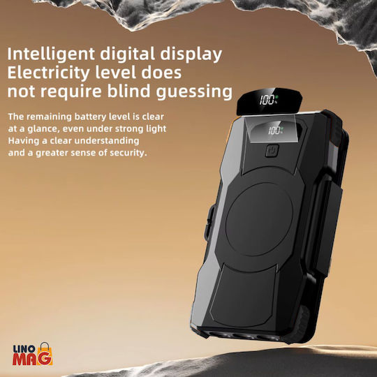 Linomag Power Bank Solar 10000mAh 22.5W Negru