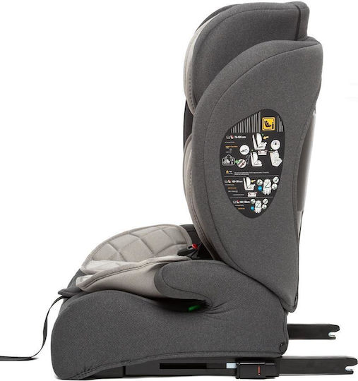 Juju Pro Rider Καθισματάκι Αυτοκινήτου Booster i-Size με Isofix Γκρι