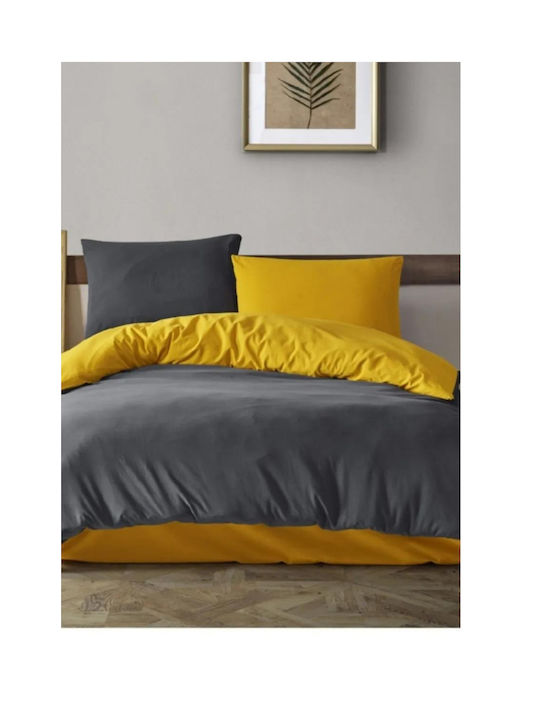 SteweHome Παπλωματοθήκη Βαμβακερή Διπλή 200x220 Διπλής Όψης