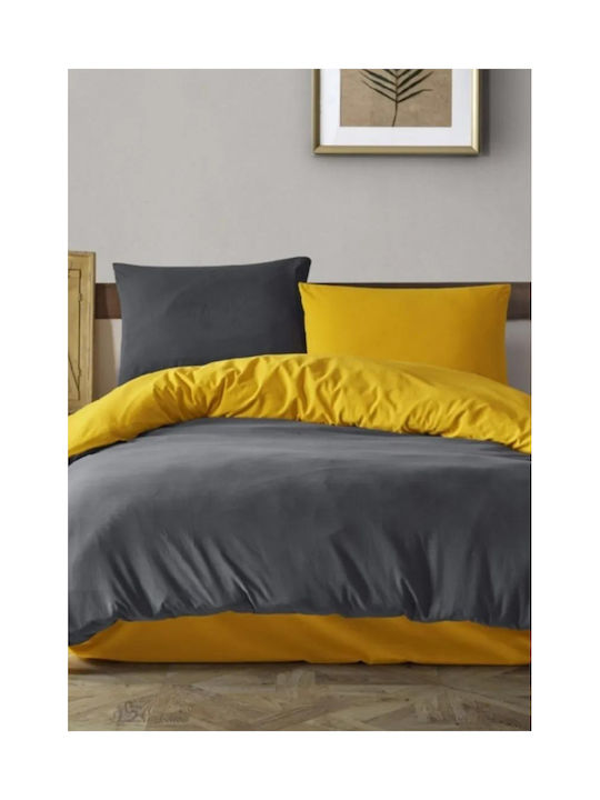SteweHome Παπλωματοθήκη Βαμβακερή Διπλή 200x220 Διπλής Όψης