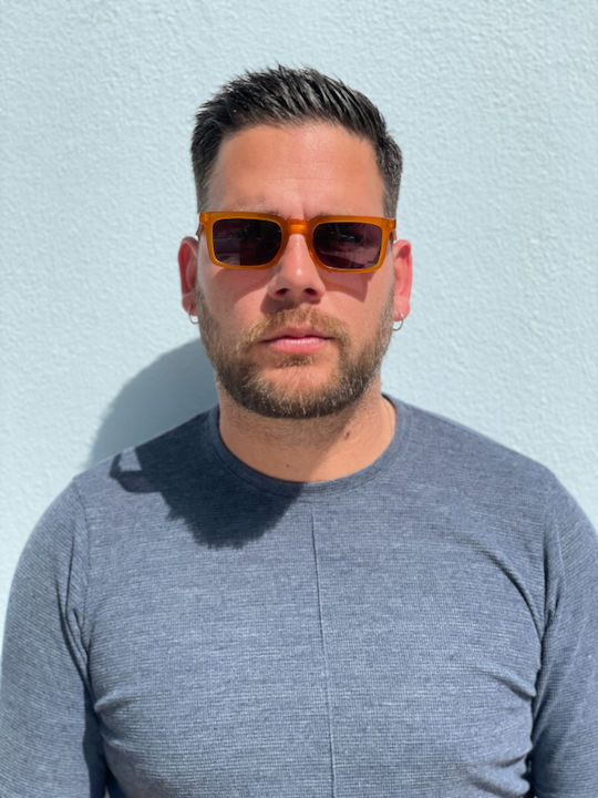 Tailor Made Unisex Sonnenbrillen mit Orangefarbenem Rahmen TM15247-C5