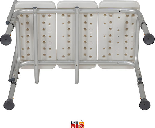 Bath Transfer Bench Chair Linomag Adjustable Height Interchangeable Left Right Backrest Handle