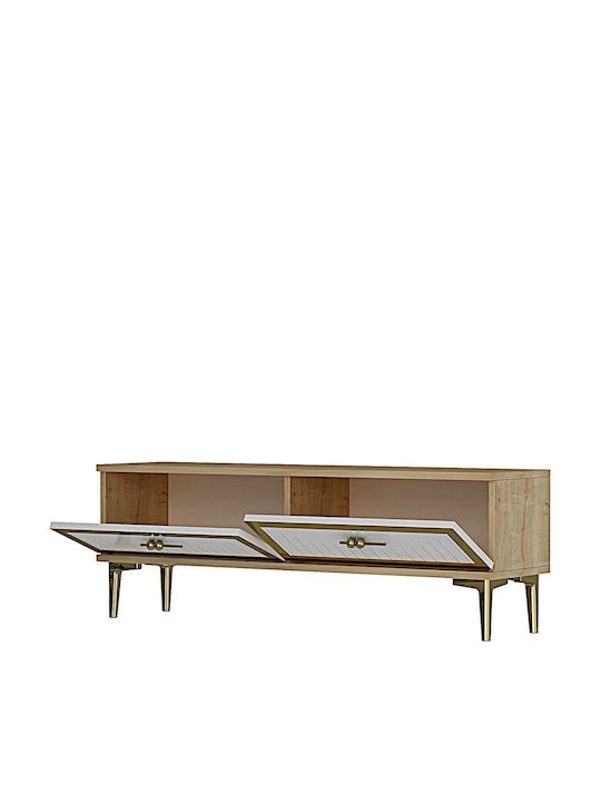 TV-Ständer Gold M120xP30xH15cm
