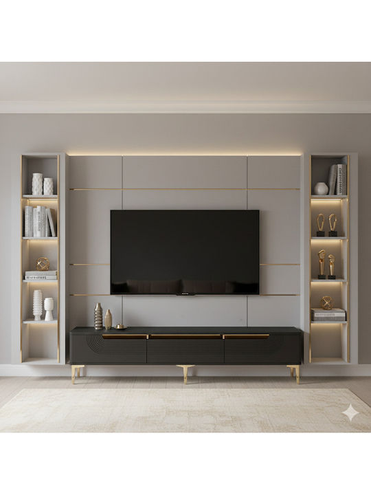 Έπιπλο Τηλεόρασης Μοντέρνου Στιλ Μ180xΠ30xΥ41cm