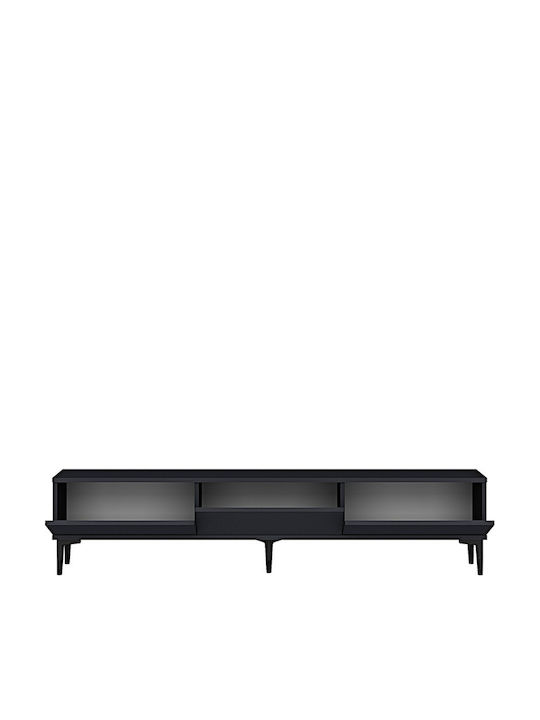 Black TV Stand L180xD30xH41cm