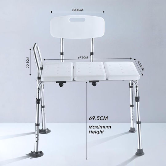 Linomag Bathroom Seat with Backrest