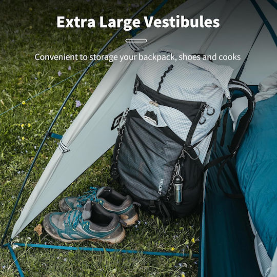 Naturehike Jim's Gear Bealock 1 Camping Tent Mountaineering White 4 Seasons for 1 Person Waterproof 3000mm 210x120x115cm