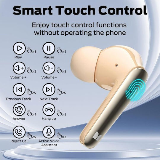 Monster N-Lite 203 In-ear Bluetooth Handsfree Earphones with Sweat Resistance and Charging Case Gold