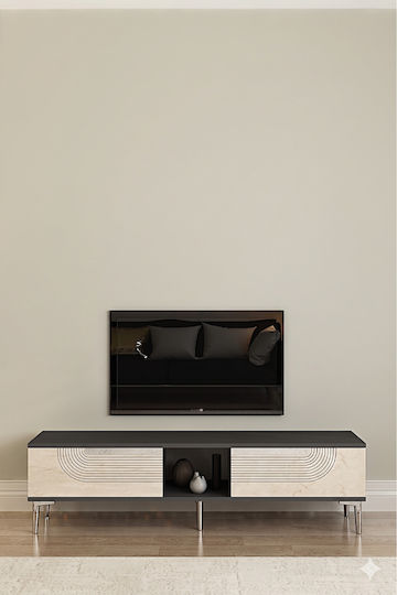 Έπιπλο Τηλεόρασης Travertine Μ150xΠ30xΥ41cm