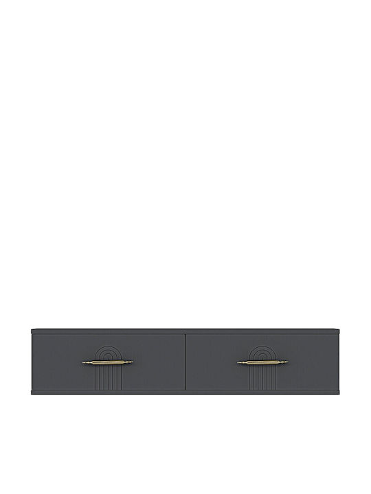 Έπιπλο Τηλεόρασης Χρυσό Μ120xΠ30xΥ26cm