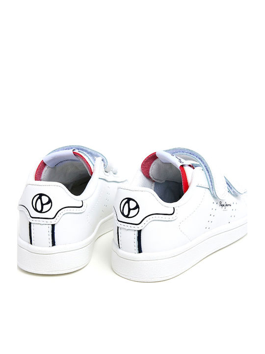 Player Basic Kinder Sneakers mit Klettverschluss Weiß