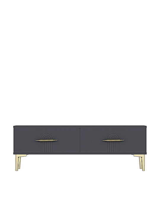Gold TV Stand L120xD30xH41cm