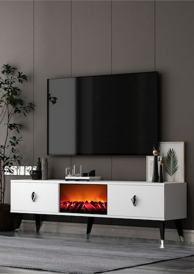 Stand TV De Podea Albastru 150x30x46 cm