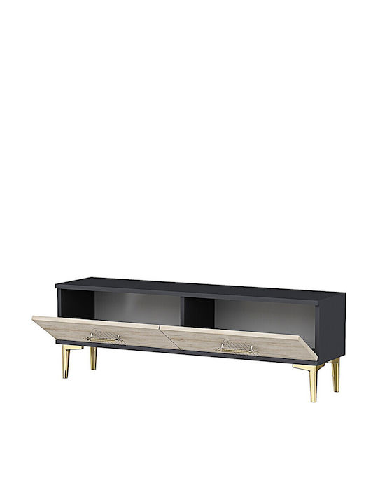 Έπιπλο Τηλεόρασης Χρυσό Μ120xΠ30xΥ41cm