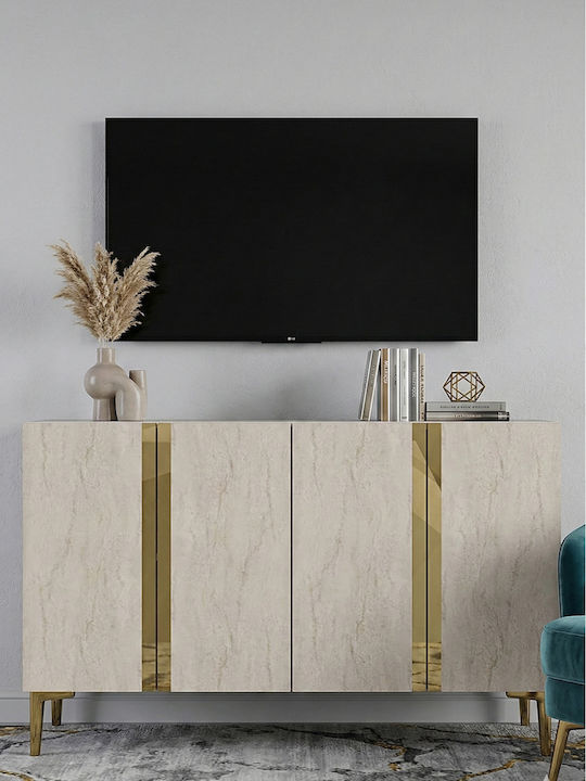 Brown TV Stand L120xD32xH75cm