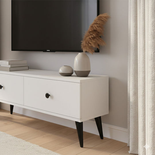 Black TV Stand L120xD30xH41cm
