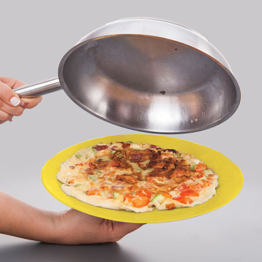 Svim Omelette Pan Plate for Turning Omelette Plastic Ø27cm Yellow