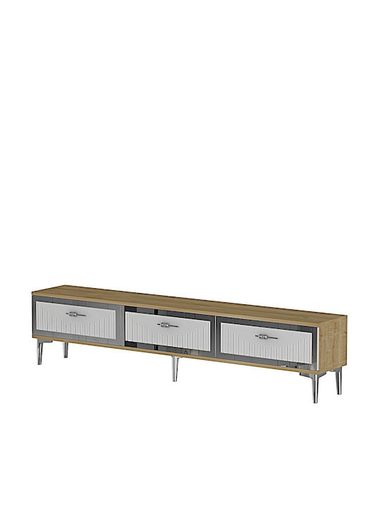Έπιπλο Τηλεόρασης Χρυσό Μ180xΠ30xΥ41cm