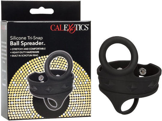 Calexotics Silicone Tri-Snap Ball Spreader Cock Ring Schwanz & Hoden Silikon Schwarz
