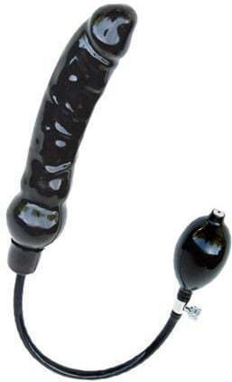 Mister B Inflatable L Solid Dildo Πρωκτικό Dildo Μαύρο 23cm