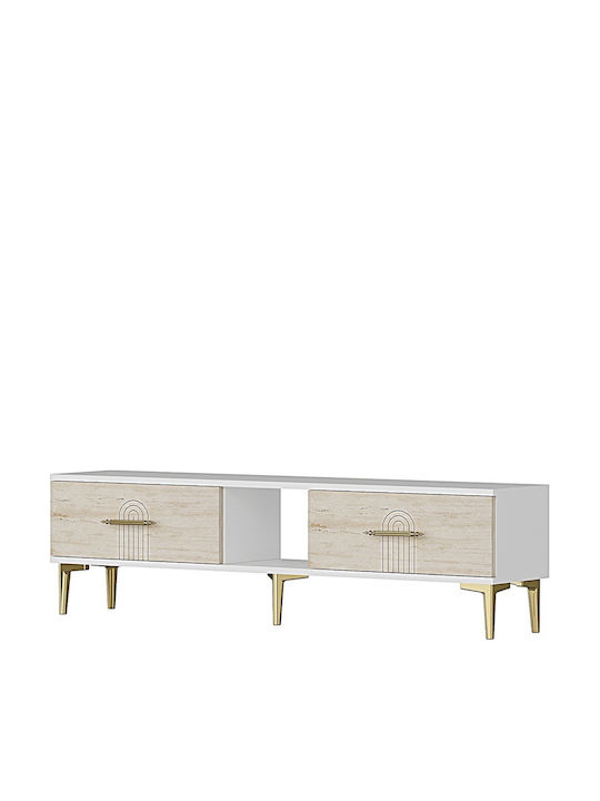 Έπιπλο Τηλεόρασης Χρυσό Μ150xΠ30xΥ41cm