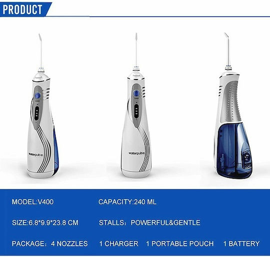 Waterpulse V400 Plus Water Flosser Λευκό