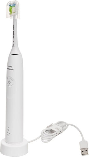 Philips Sonicare Periuță de dinți electrică cu Senzor de Presiune și Husă de Călătorie Albă