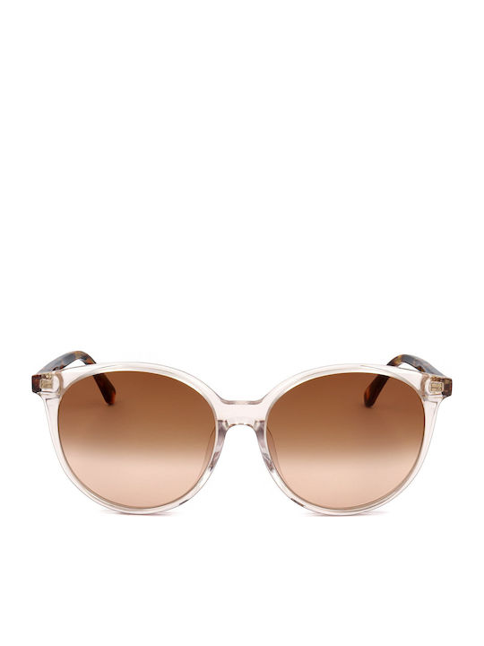 Kate Spade Kaia Sunglasses Beige with Acetate Frame & Brown Lens