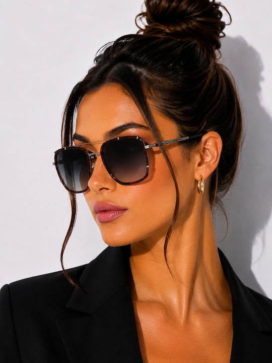 Just Cavalli Women's Sunglasses with Brown Frame and Gray Gradient Lens