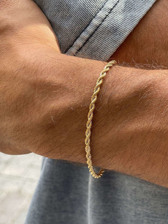 Goldsmith Goldsmith Spiral Hand Chain Made of Stainless Steel Gold Plated Length 20cm