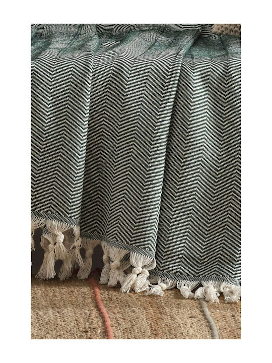 SteweHome Armchair Throw 180x215cm Green