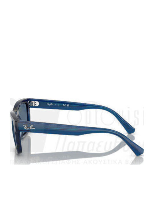 Ray Ban Herren Sonnenbrille mit Marineblau Kunststoff Gestell und Blau Linse RJ9196S 719080
