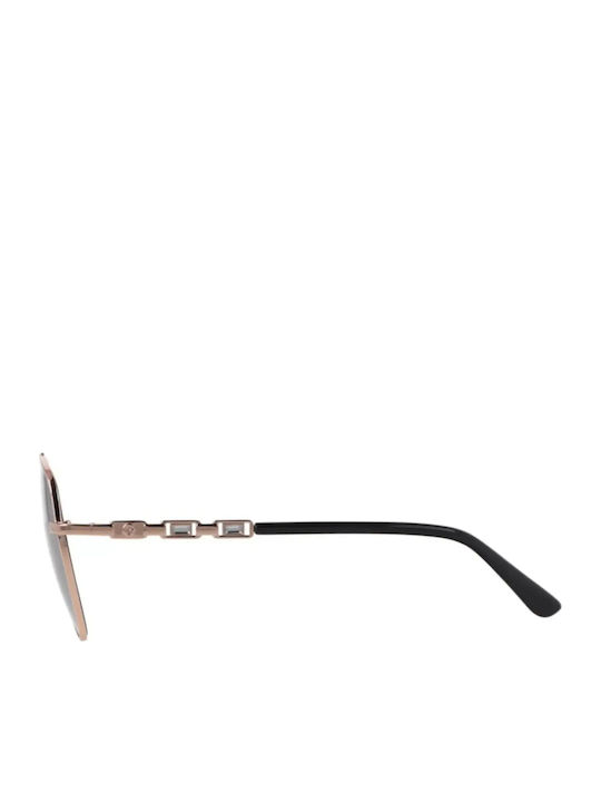 Guess Guess Damen Sonnenbrille mit Goldenem Metallrahmen und Grauem Verlaufsfarben Glas GF6143 28B