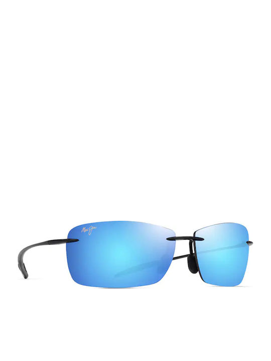 Maui Jim Lighthouse Unisex Sunglasses with Black Frame and Black Lens B423-02