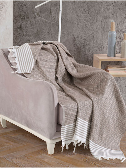 SteweHome Πολυθρόνας Π150xΜ180cm Καφέ SteweHome Πολυθρόνας Π150xΜ180cm Καφέ