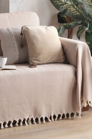 SteweHome Τριθέσιου Καναπέ Π180xΜ300cm Ριγέ SteweHome Τριθέσιου Καναπέ Π180xΜ300cm Ριγέ