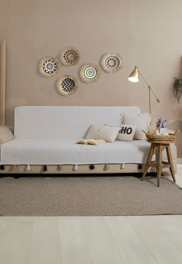 SteweHome Armchair Throw P170xW200cm Beige SteweHome Armchair Throw P170xW200cm Beige