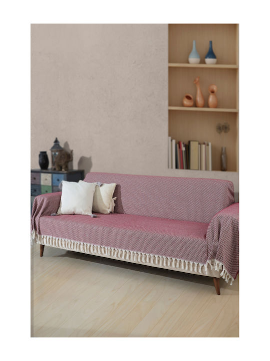 SteweHome Ριχτάρι Τριθέσιου Καναπέ 180x300εκ. Μπορντό