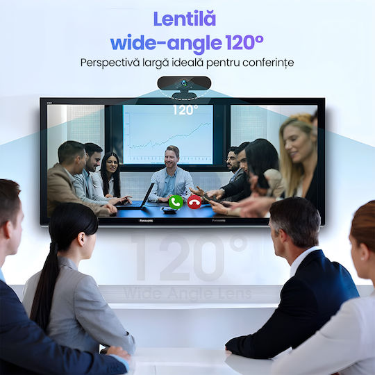 Уеб Камера HD 720p с Капаче за Поверителност TN-035