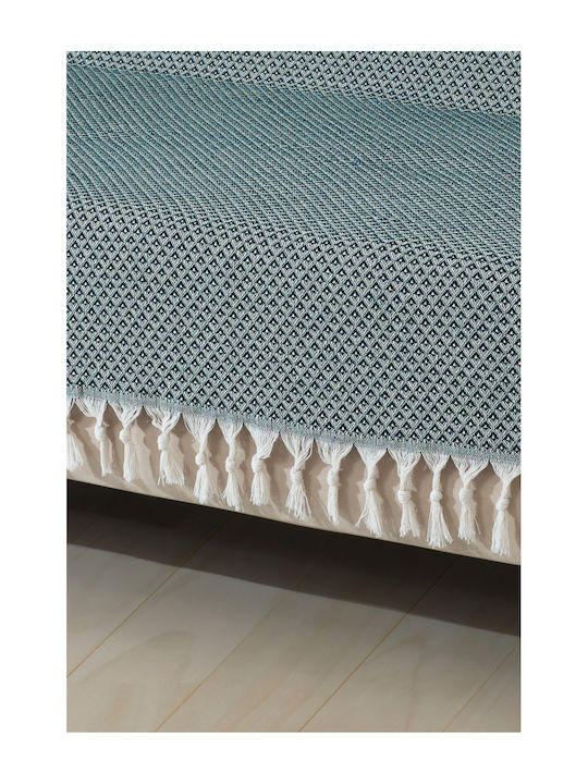 SteweHome Ριχτάρι Τριθέσιου Καναπέ 180x300εκ. Πετρόλ
