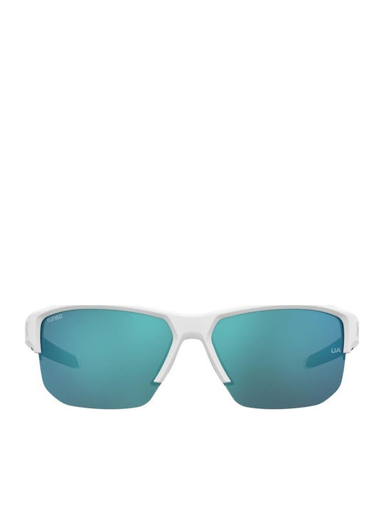 Under Armour Fanatical Unisex Ochelari De Soare Cu Culoare Albă A Săculețului Și Culoare Verde A Lentilei Oglindă