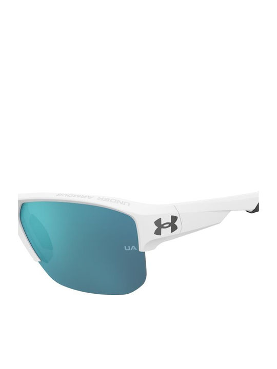 Under Armour Fanatical Unisex Ochelari De Soare Cu Culoare Albă A Săculețului Și Culoare Verde A Lentilei Oglindă