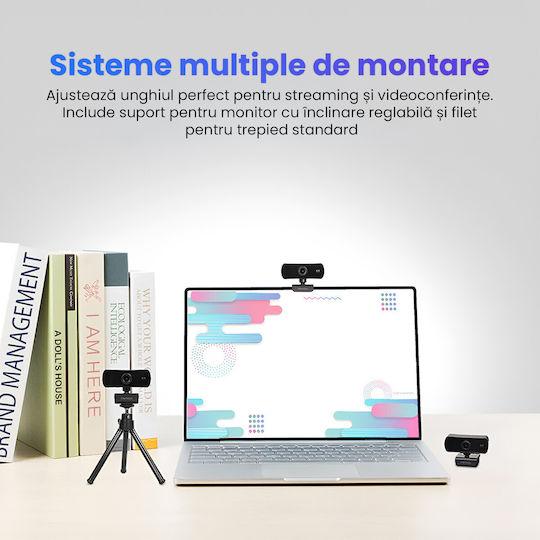 Web Camera 2K με Autofocus TN-034